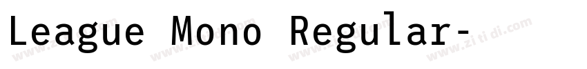 League Mono Regular字体转换